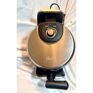 Oster Flip Waffle Maker CKSTWF1F-DM Stainless Steel Belgian Waffle Iron 1000W